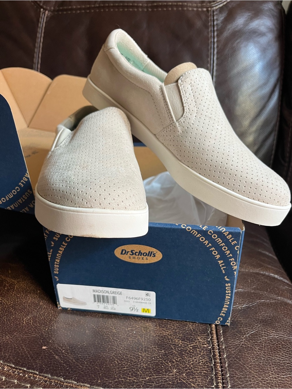 Dr. Scholl's Slip-On Madison Loafers in Greige